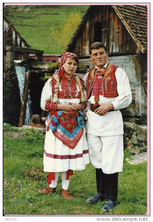 Folk Costumes From The Surroundings Of  Zagreb, 1974., Yugoslavia (1148) - Europe