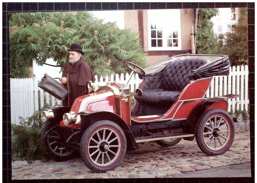 Bækhøj Postcard, Aalholm Automobilmuseum, Renault 8CV, 1907, Frankrig - Toerisme