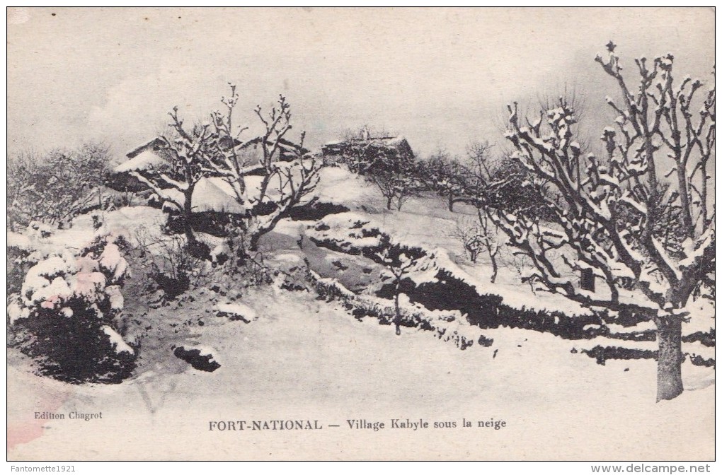 FORT NATIONAL VILLAGE KABYLE SOUS LA NEIGE (DIL137) - Algeri