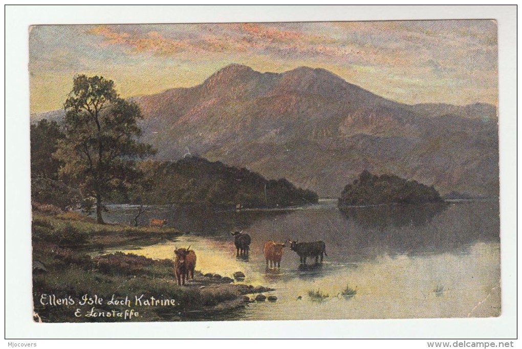 1904  GB Stamps COVER  CASTLEFORD C31 Duplex Pmk (postcard Ellens Isle Loch Katrine) Evii E7 - Cartas & Documentos