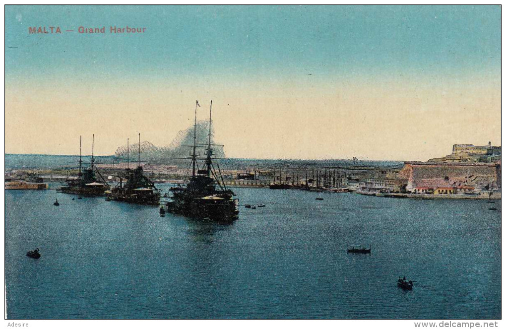 MALTA Grand Harbour 1910? - Malta