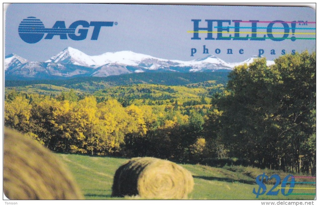 Canada, AGT, Hello! - Allô!, Autumn Landscape, 2 Scans. - Kanada