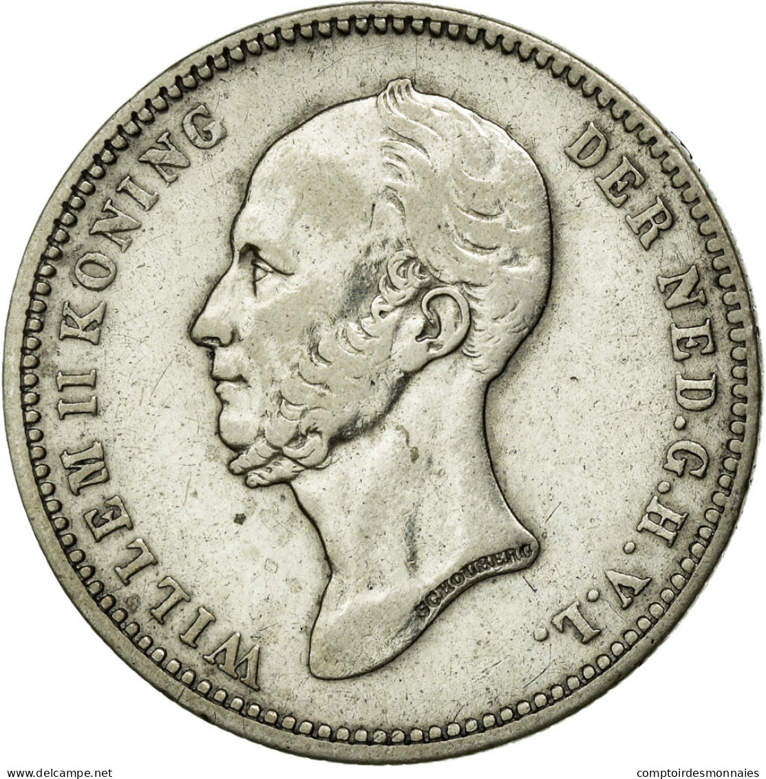 Monnaie, Pays-Bas, William II, 25 Cents, 1849, TTB, Argent, KM:76 - 1840-1849: Willem II