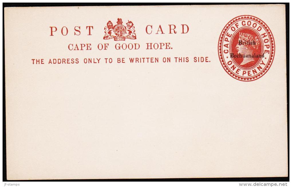 1882. British Bechuanaland POST CARD ONE PENNY CAPE OF GOOD HOPE.  (Michel: ) - JF192895 - Andere & Zonder Classificatie