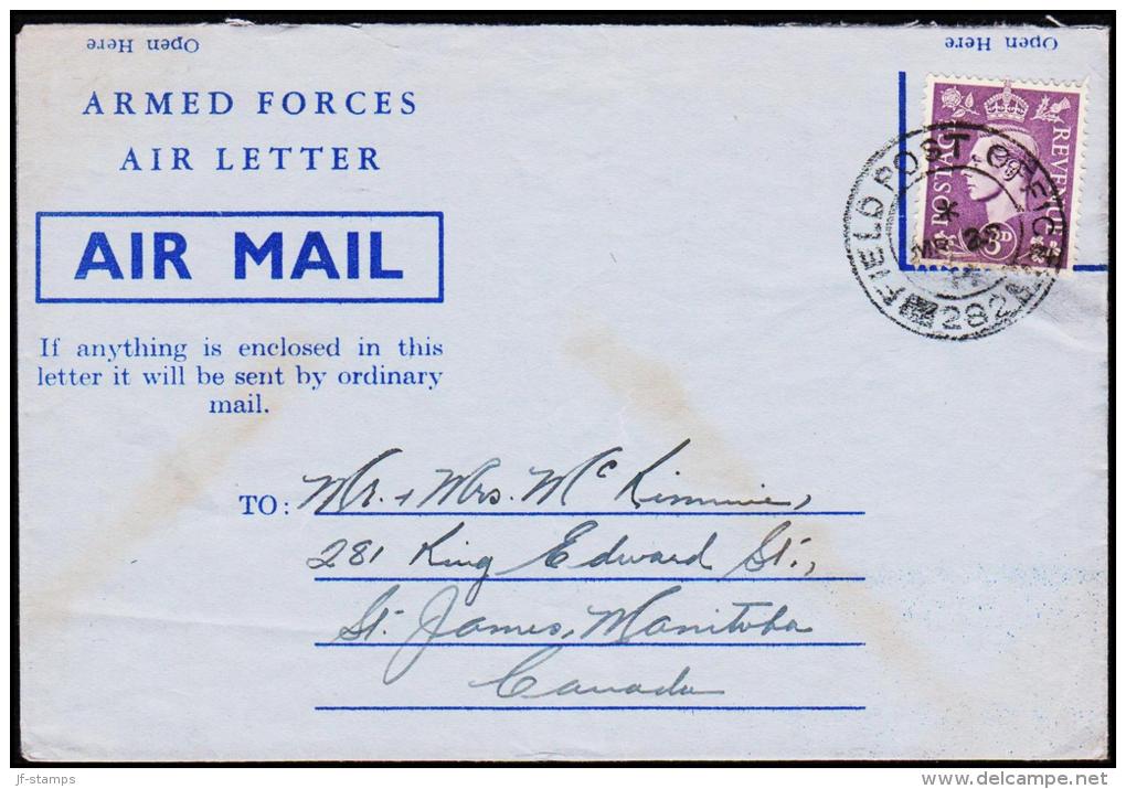 1944. FIELD POST OFFICE 282 MR 23 44 CANADA.  (Michel: ) - JF192899 - Historia Postale