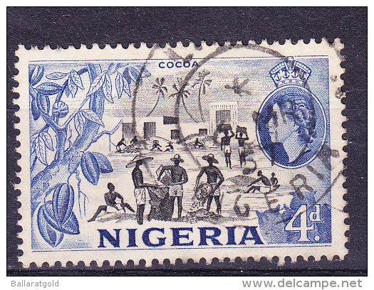 Nigeria 1953 - 4d Cocoa - Fine Used - Nigeria (1961-...)