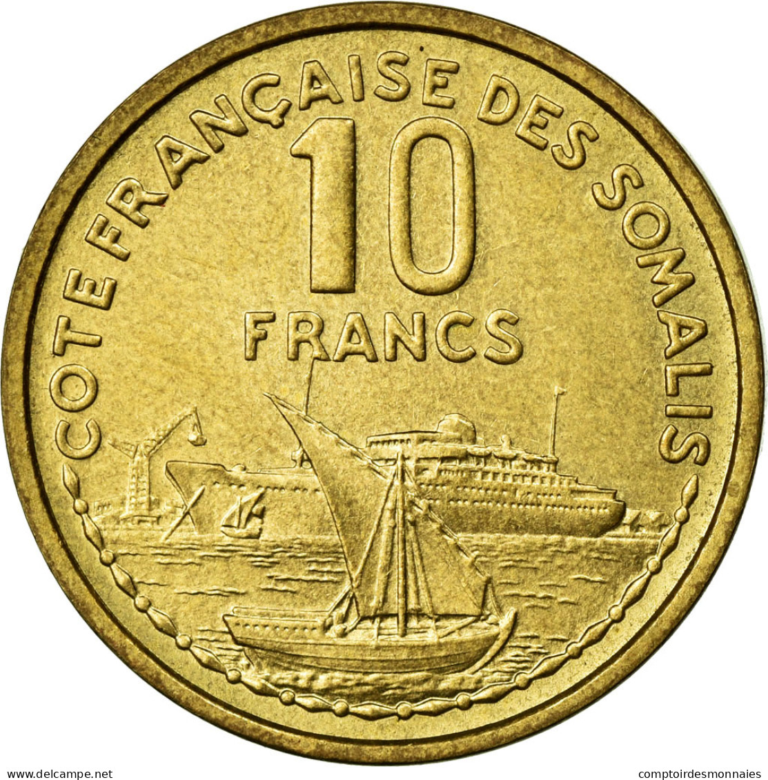 Monnaie, Côte Française Des Somalis, 10 Francs, 1965, Paris, FDC - Dschibuti