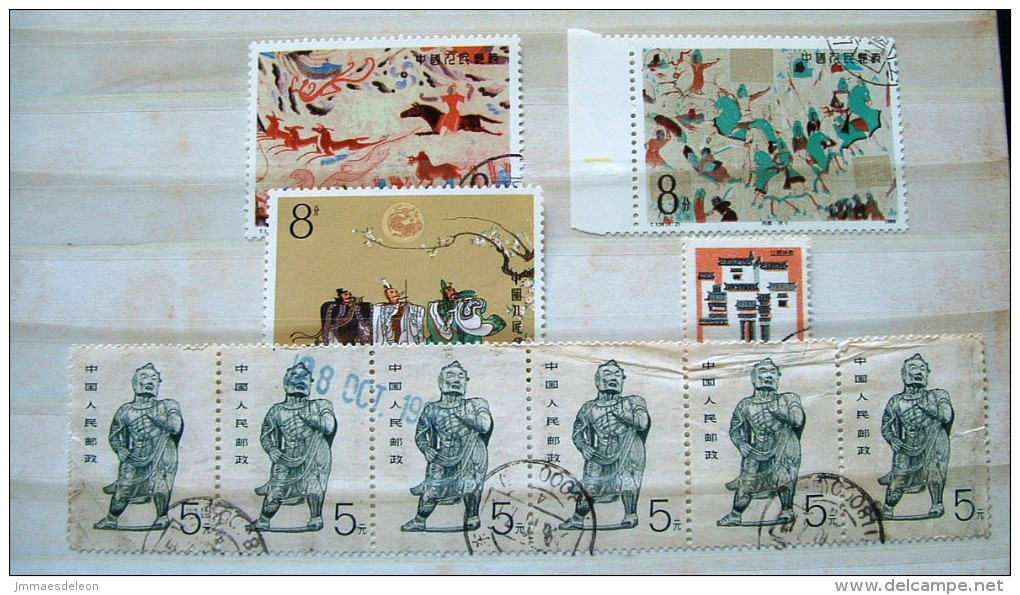 China 1988 - 1989 Statues Art House Paintings Battle Horses - Used Stamps