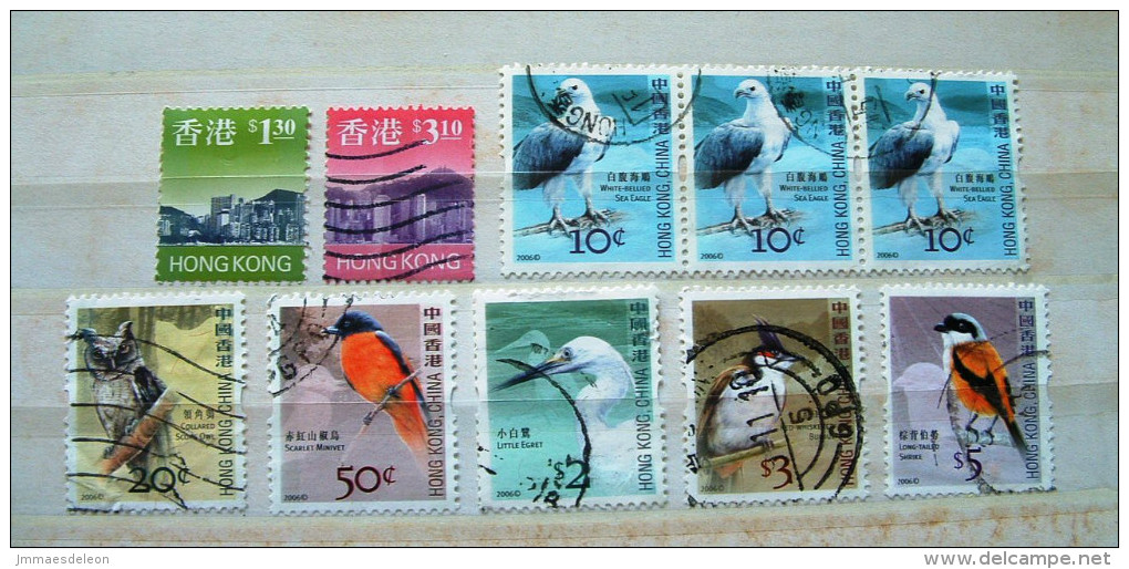 Hong Kong 1997 - 2006 City Sealine Birds Owl - Used Stamps