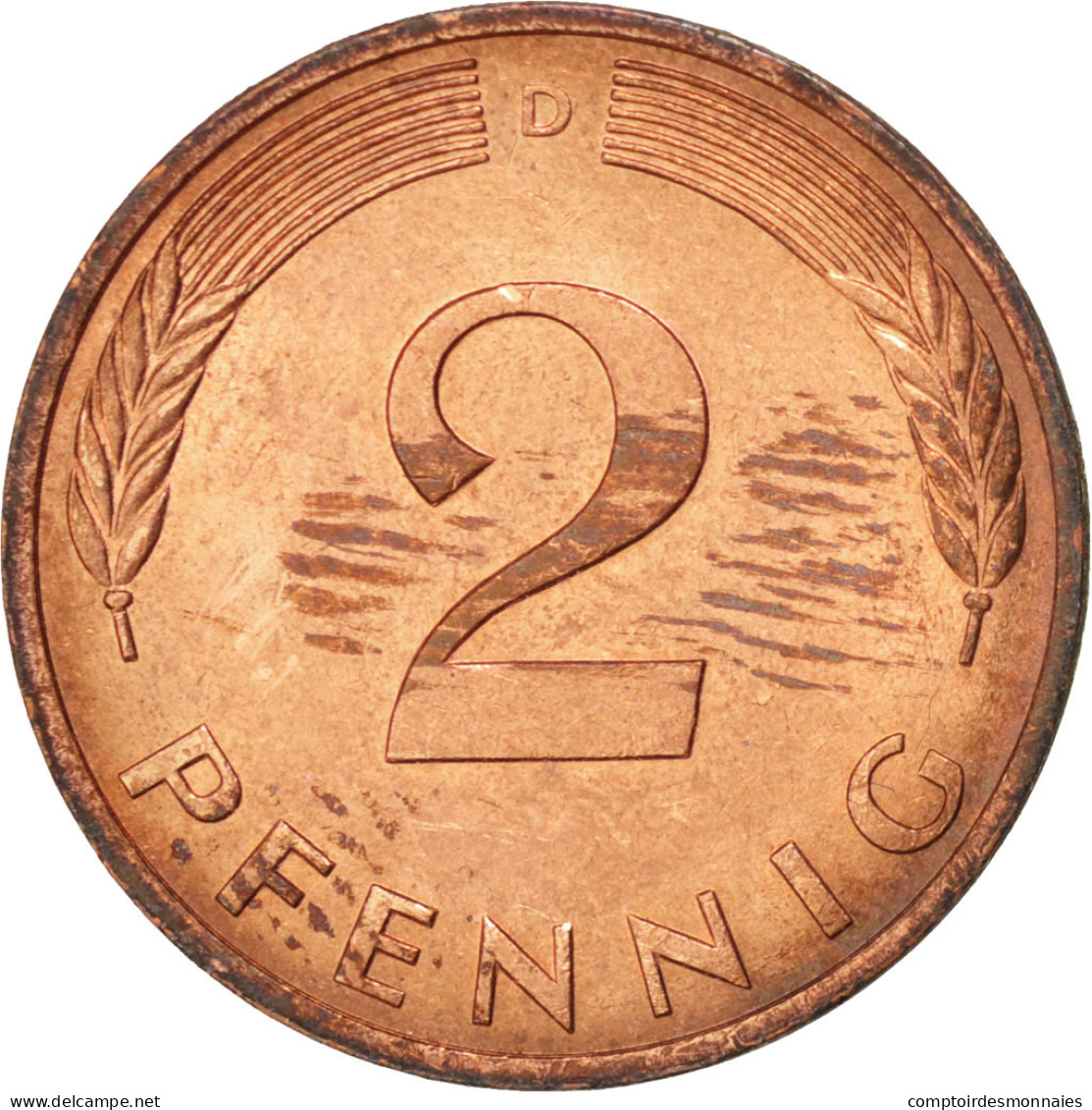 Monnaie, République Fédérale Allemande, 2 Pfennig, 1982, Munich, SPL, Copper - 2 Pfennig