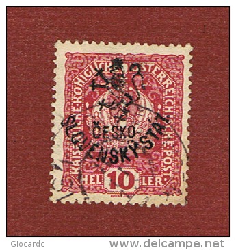 CECOSLOVACCHIA (CZECHOSLOVAKIA) -  1918 AUSTRIA STAMP OVERPRINTED CESKO SLOVENSKY STAT  - USED ° - Nuovi