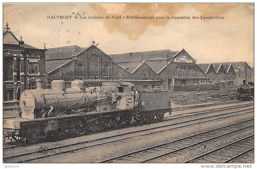 NORD  59  HAUTMONT  LES ACIERIES DU NORD  ETABLISSEMENTS POUR LA REPARATION DES LOCOMOTIVES - Autres & Non Classés