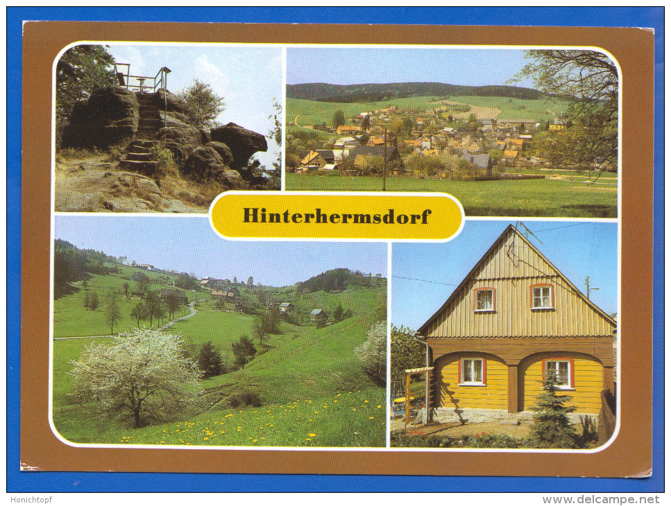 Deutschland; Hinterhermsdorf; Multibildkarte - Hinterhermsdorf