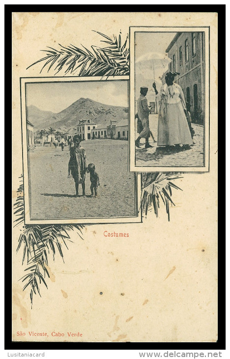 SÃO VICENTE - COSTUMES -   Carte Postale - Cape Verde