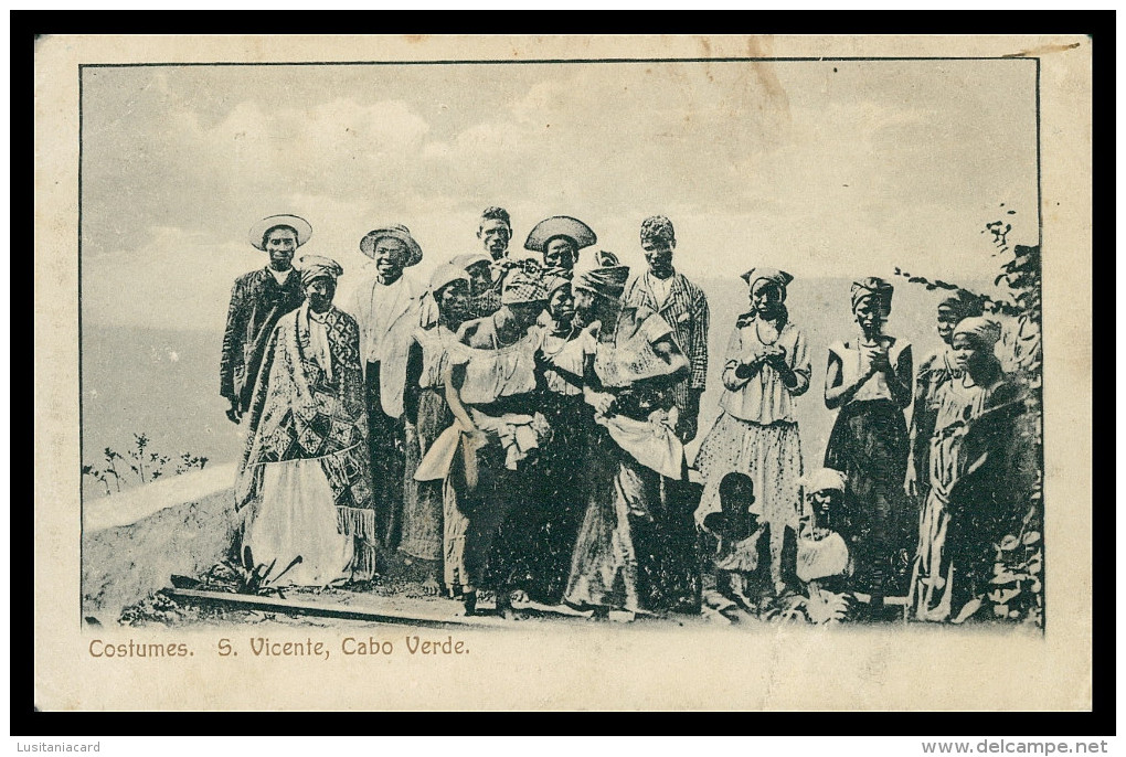 SÃO VICENTE-  COSTUMES   Carte Postale - Cape Verde