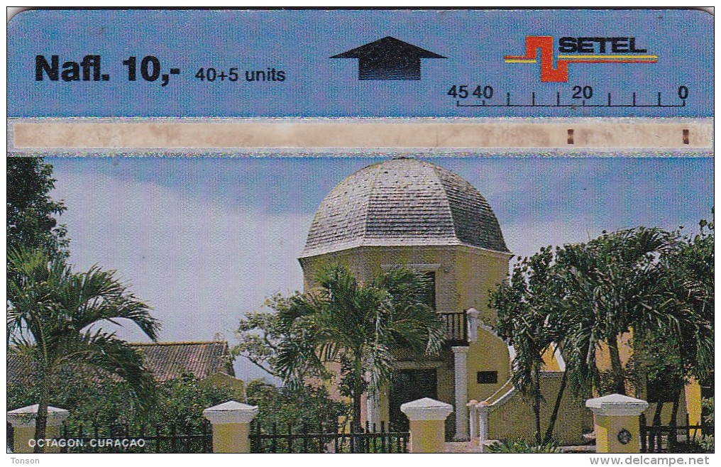 Curacao, CUR 04, Octagon - 601M, 2 Scans. - Antilles (Netherlands)