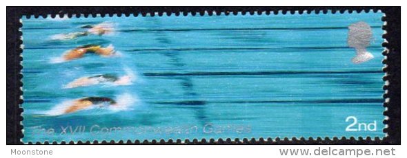 Great Britain 2002 Commonwealth Games Swimming 2nd Class Value, Used - Used Stamps