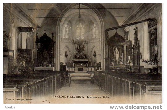 LA CROIX SAINT LEUFROY INTERIEUR DE L EGLISE - Sonstige & Ohne Zuordnung