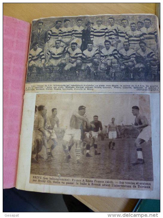 RARE CAHIER DE SUPPORTEUR RUGBY XIII CA VILLENEUVE /LOT MAX ROUSIE EQUIPE DE FRANCE - Deportes