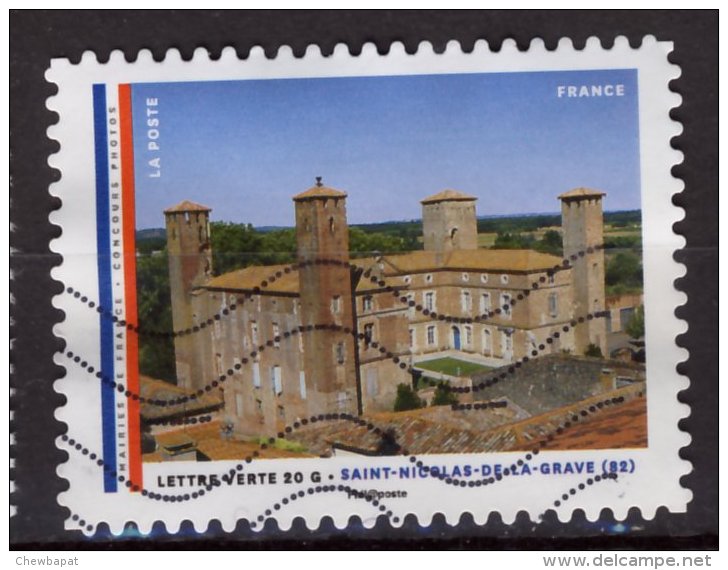 France 2015 - Y & T - Oblitéré - N° ??? Mairies De France - Timbre Du Carnet.Saint Nicolas De La Grave(82) - Used Stamps