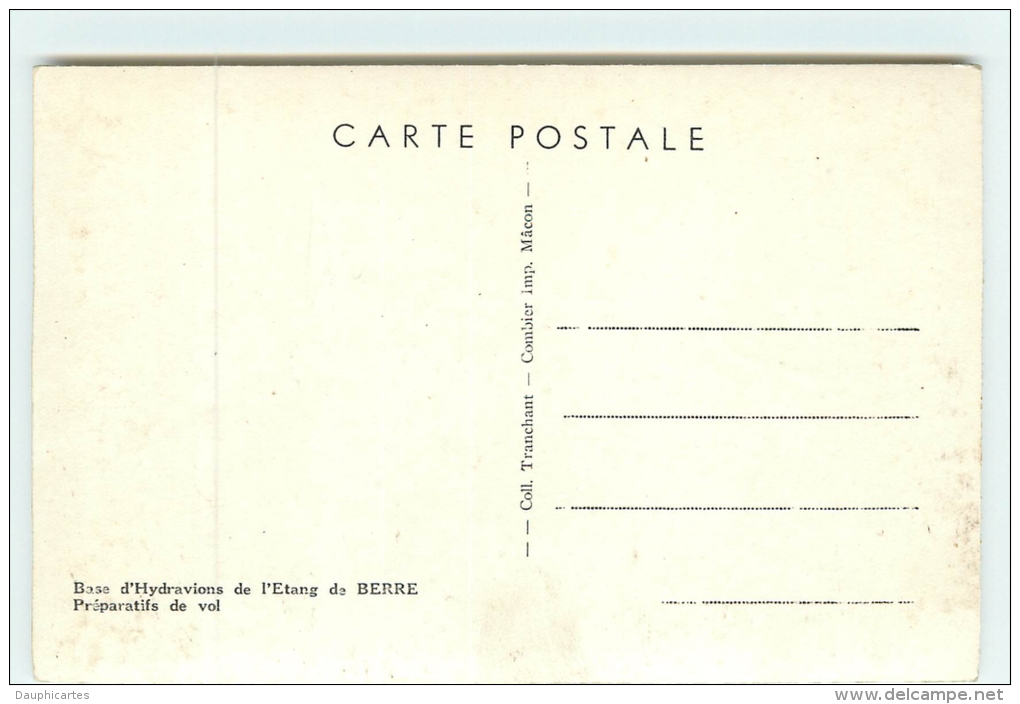 AVIATION -  Etang De BERRE - Base Hydravions - Préparatifs De Vol  - 2 Scans - 1946-....: Moderne