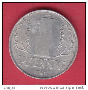 F4471 / - 1 Pfening 1961 (A) - DDR , Germany Deutschland Allemagne Germania - Coins Munzen Monnaies Monete - 1 Pfennig