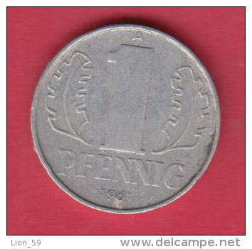 F4473 / - 1 Pfening 1961 (A) - DDR , Germany Deutschland Allemagne Germania - Coins Munzen Monnaies Monete - 1 Pfennig