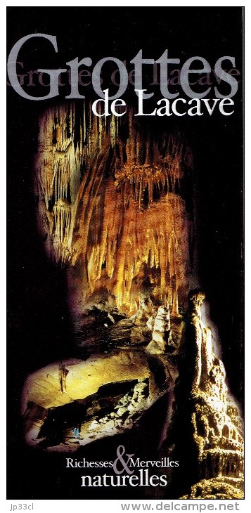 Ancien Dépliant Sur Les Grottes De Lacave (Périgord) Vers 2002 - Toeristische Brochures