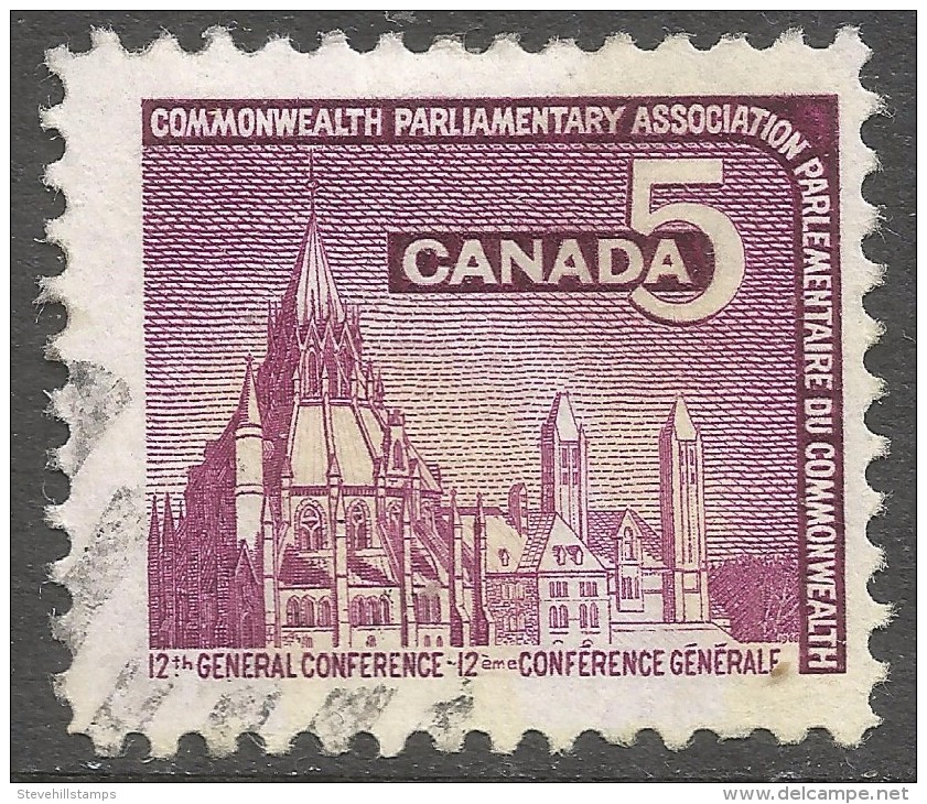 Canada. 1966 Commonwealth Parliamentary Association Conference, Ottowa. 5c Used. SG 575 - Used Stamps