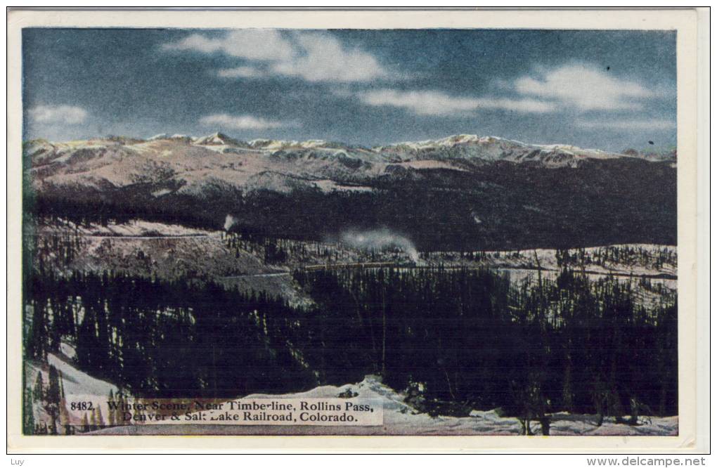 Winter Scene, Near Timgerline, Rollins Pass, Western Slpe Of The Continental Divide - Rocky Mountains