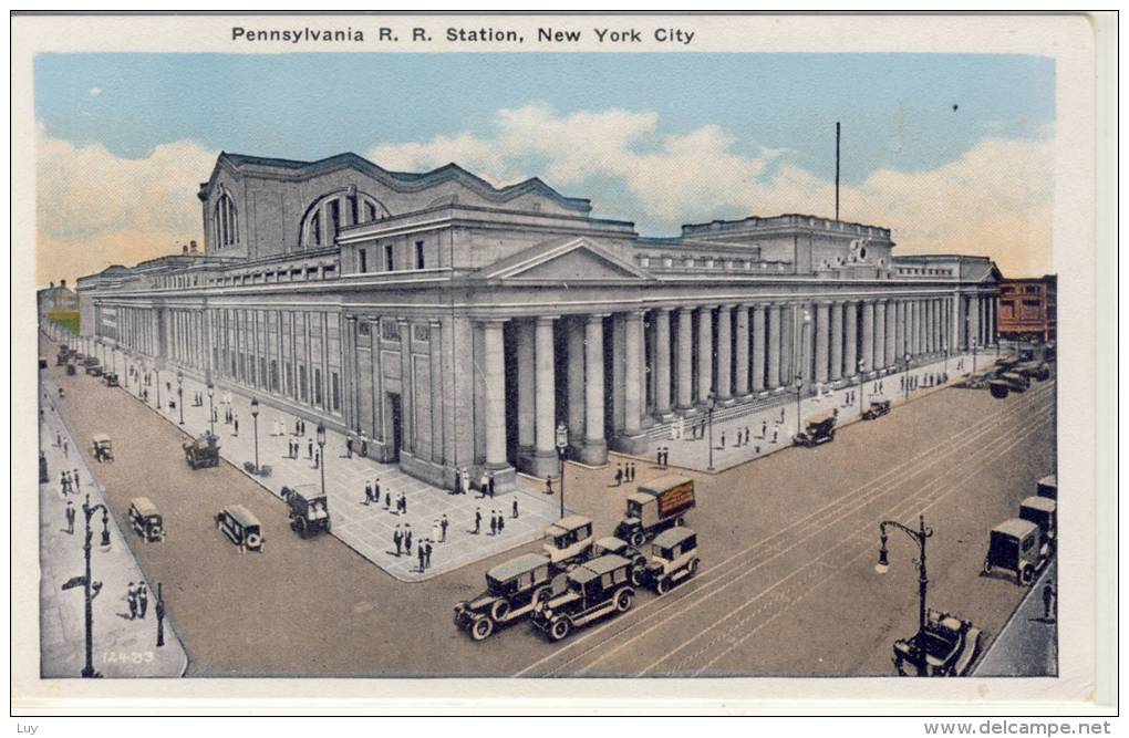 NEW YORK CITY - Pennsylvania R.R.  Station,  Edit. Haberman's - Transportmiddelen