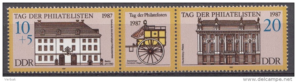 Allemagne 1987  Mi.nr.:3118-3119 Tag Der Philatelisten  Neuf Sans Charniere /MNH / Postfris - Neufs