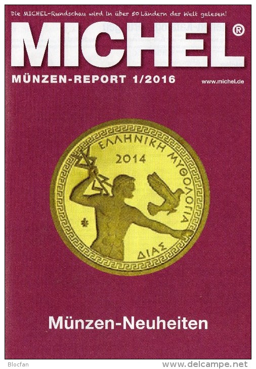 MICHEL Briefmarken Rundschau 1/2016 Sowie 1/2016-plus Neu 12€ New Stamps Of The World Catalogue And Magacine Of Germany - Autres & Non Classés