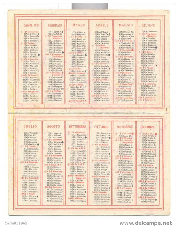 CALENDARIO 1929 EMULSIONE IODATA PIERANDREI - Autres & Non Classés