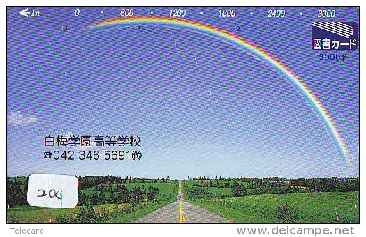 ARC EN CIEL - RAINBOW - Regenboog - Regenbogen Phonecard Telefonkarte (204) - Astronomy