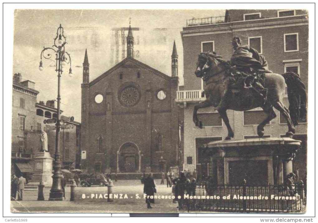 PIACENZA 1950 VIAGGIATA PRIVA DI F.BOLLO FG - Piacenza