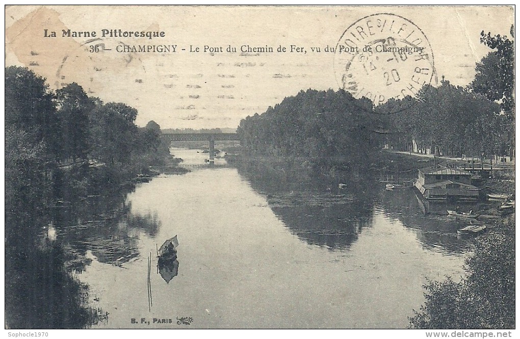 CHAMPAGNE - ARDENNE - 51 - MARNE - CHAMPIGNY - Le Pont De Chemin De Fer - Champigny