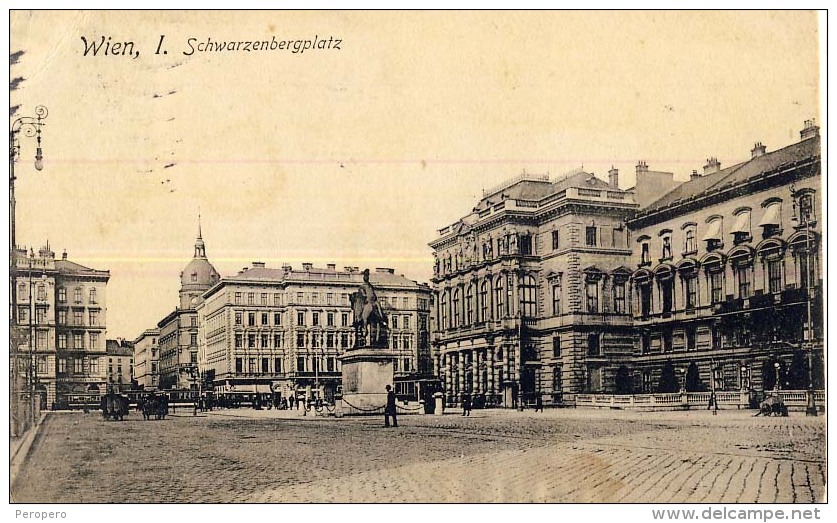 AK  WIEN  WIEN I SCHWARZENBERGPLATZ ,SPERLINGS POSTKARTENVERLAG,WIEN Nr.149.A.ANSICHTSKARTE 1912 - Prater