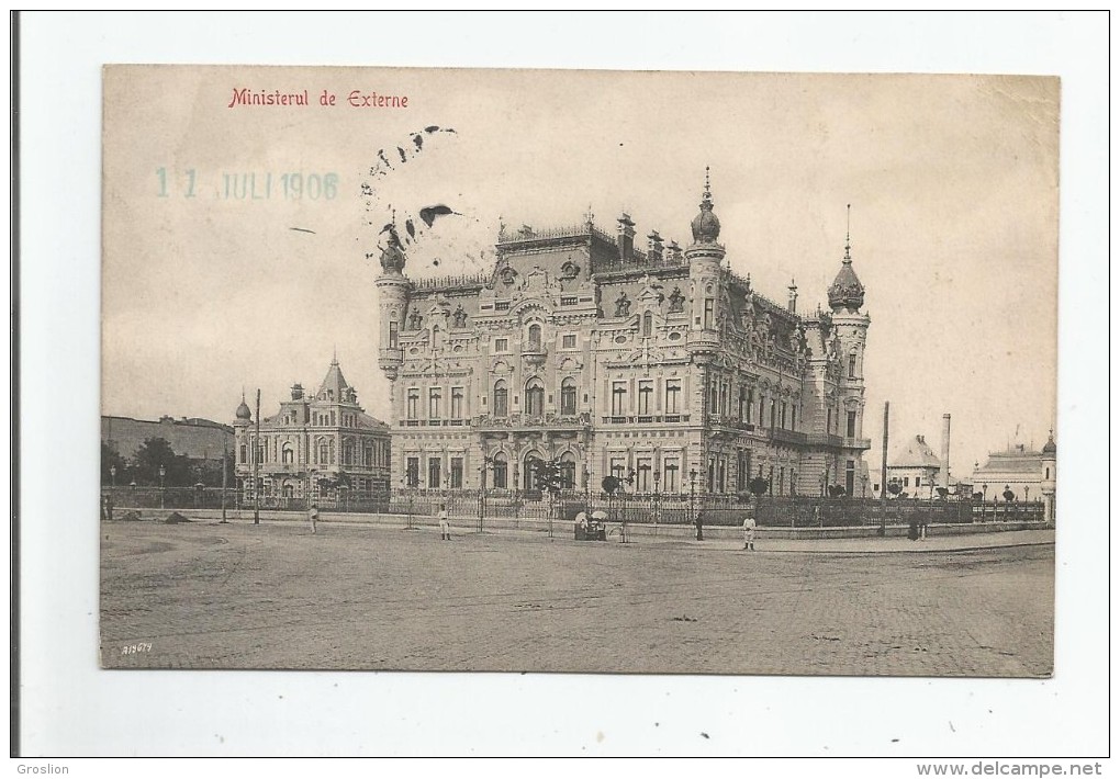 ROMANIA 66 MINISTERUL DE EXTERNE 1906 - Roumanie