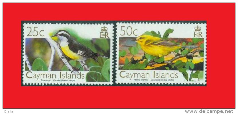 Cayman Is. 2006,  Oiseaux Birds Bananaquit / Sucrier à Ventre Jaune - Vitelline Warbler / Paruline Des Caïmans MNH ** - Passereaux