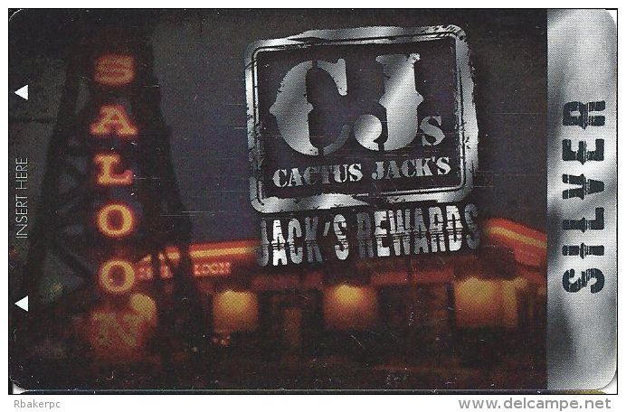 Cactus Jack's Rewards Players Card Las Vegas, NV - BLANK Slot Card - Casino Cards