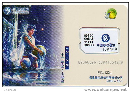 GSM  Zodiaque Zodiac Carte  Chine J 698 - Cina