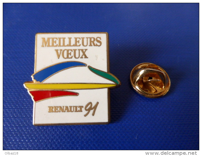 Pin's Arthus Bertrand - Renault Meilleurs Voeux 91 (AD38) - Arthus Bertrand