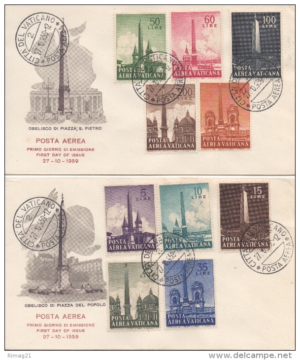 Vaticano Posta Aerea 1959 - Variétés & Curiosités