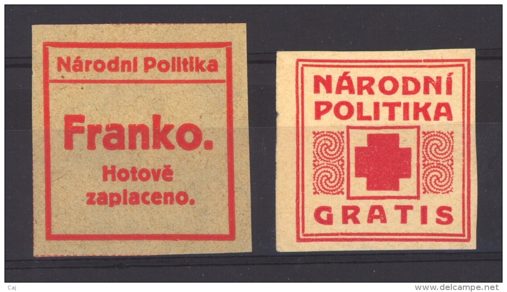 04077  -   Tchécoslovaquie  -  Journaux :  Franco De Port  (*)  , ** - Newspaper Stamps