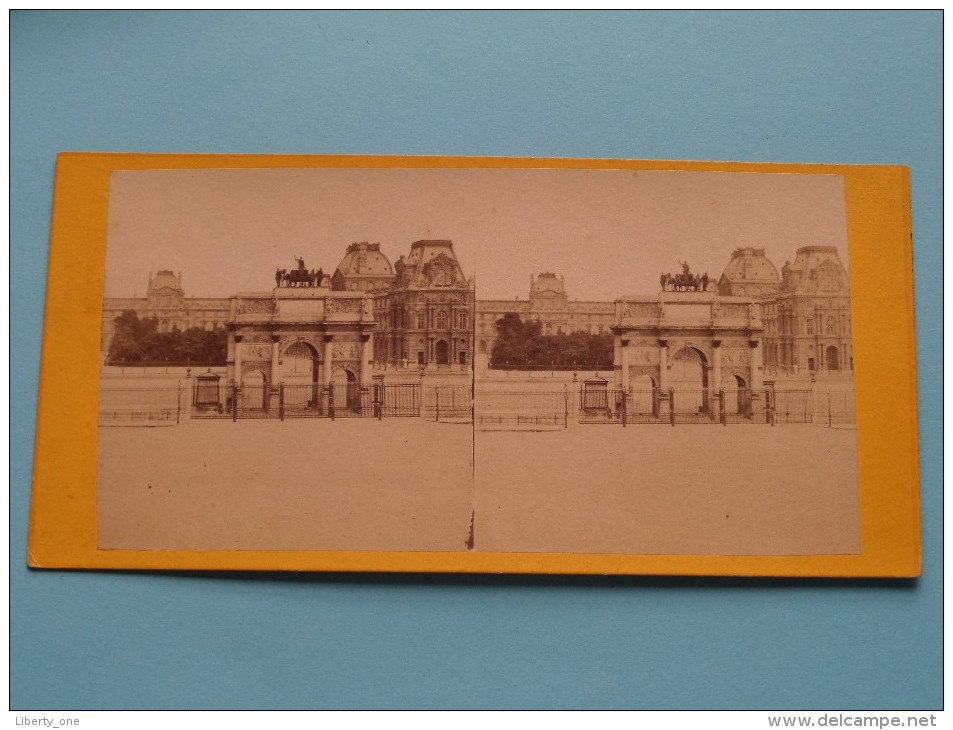 NOUVEAU LOUVRE ARC DU CARROUSEL / Paris () Stereo Photo ( Voir Photo Pour Detail ) ! - Stereoscopio