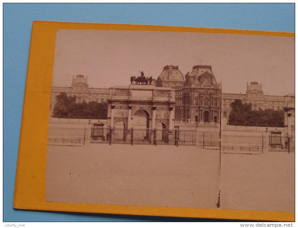 NOUVEAU LOUVRE ARC DU CARROUSEL / Paris () Stereo Photo ( Voir Photo Pour Detail ) ! - Stereoscopio