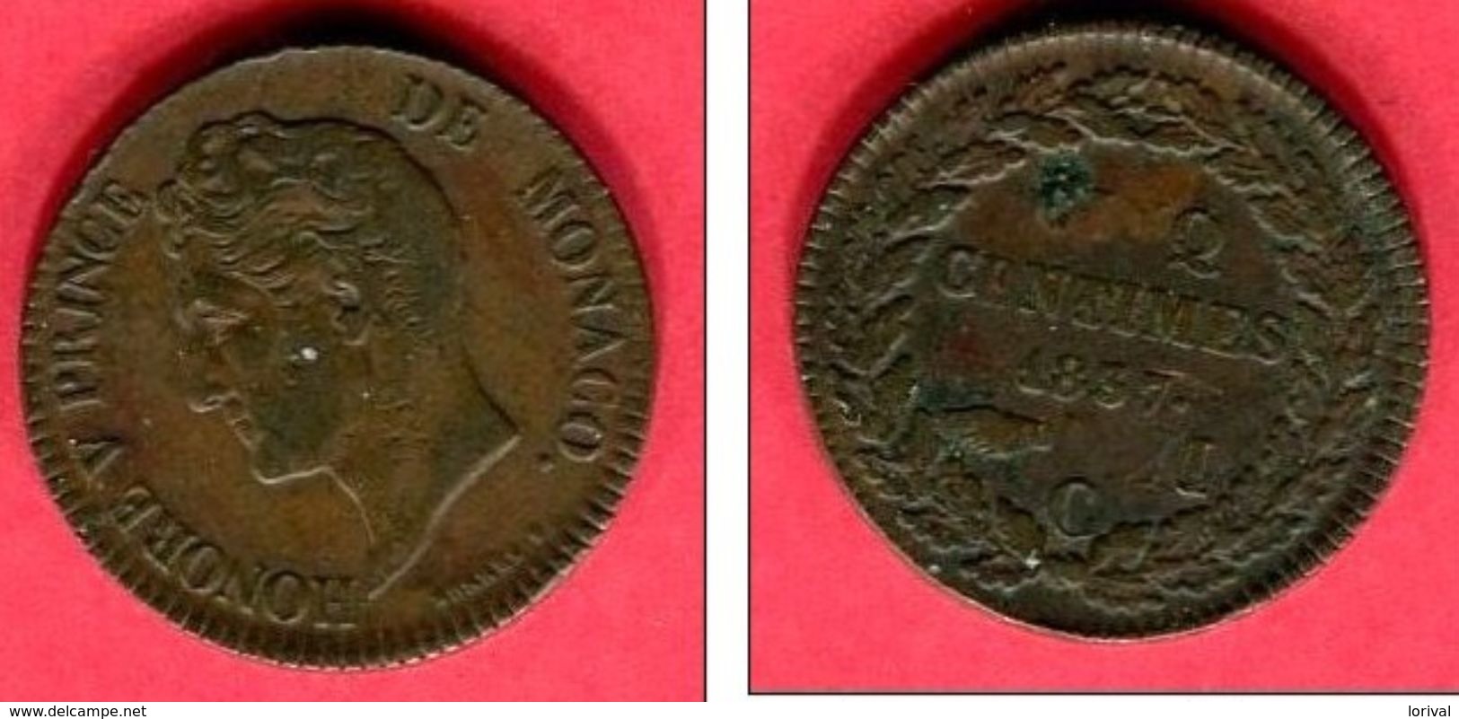 5 CENTIMES 1837 M    TB+ 32 - Charles III.