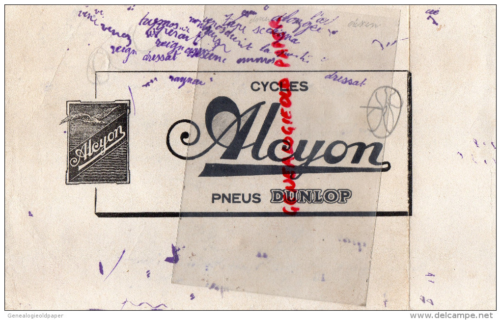 BUVARD CYCLES ALCYON - PNEUS DUNLOP - VELO - - Transport