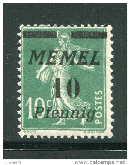 MEMEL- Y&T N°47- Neuf Avec Charnière * - Nuevos